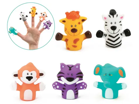 Ludi Prstoví maňušky Zvieratká z džungle / od 10 mesiacov