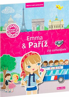 Presco Group Ella&amp;Max EMMA &amp; PARÍŽ - Mesto plné samolepiek / Jazyková verzia: CZ / od 3 rokov