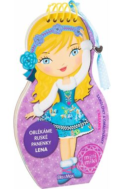 Presco Group Ella&amp;Max Obliekame ruské bábiky Lena - omaľovánky / Jazyková verzia: CZ / od 3 rokov