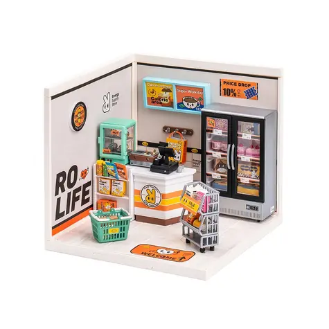 Robotime miniatúra domčeka Obchod so zásobami / od 14 rokov