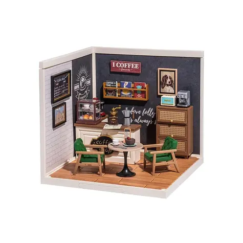 Robotime miniatúra domčeka Kaviareň inšpiráciou / 14 rokov 