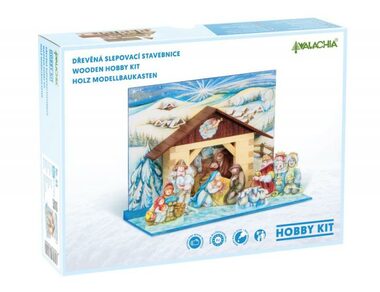 Walachia Drevená zlepovacia stavebnica Betlehem / od 8 rokov / 68 dielov / Obtiažnosť: nízka