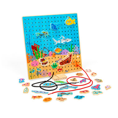 Bigjigs Toys Prevliekacia doska mora / od 3 rokov