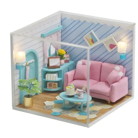2Kids Toys miniatúra domčeka Slnečná obývacia izba / od 14 rokov