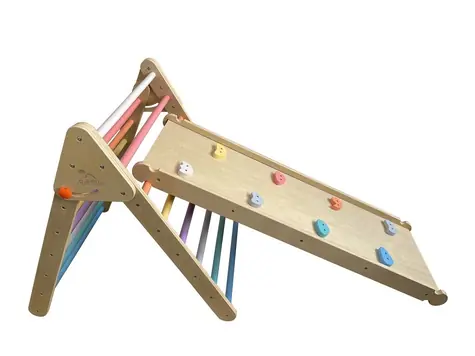 2Kids Toys Piklerové trojuholník s doskou pastelový / od 1,5 rokov