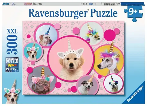 Ravensburger Roztomilí psí jednorožci / 300 dielikov / od 9 rokov