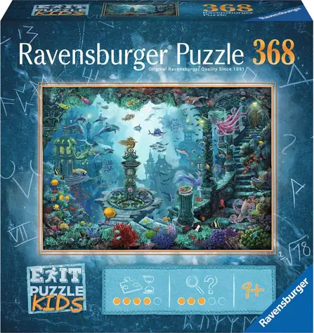 Ravensburger Exit KIDS Puzzle Potopená Atlantída / 368 dielikov / od 9 rokov
