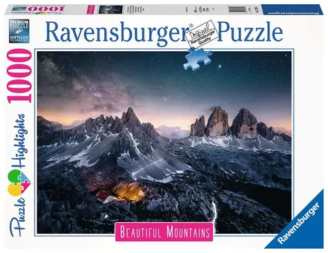 Ravensburger Dych vyrážajúce hory Dolomitskej veže Talianska / 1000 dielikov / od 14 rokov
