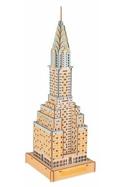 Woodcraft Drevené 3D puzzle Chrysler Building - 76 dielikov - od 8 rokov / Obtiažnosť: jednoduchá