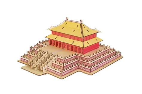 Woodcraft Drevené 3D puzzle The Hall of Supreme Harmony / 127 dielikov / od 8 rokov / Obtiažnosť: jednoduchá 