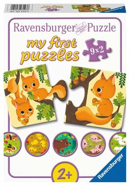 Ravensburger Moje prvé puzzle Zvieratká a mláďatá 9x2 dielikov / od 2 rokov 