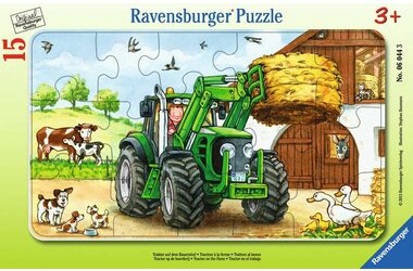 Ravensburger Traktor na statku / 15 dielikov / od 3 rokov 