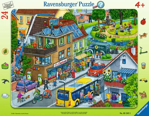 Ravensburger Naše mesto plné zelene / 24 dielikov / od 4 rokov 