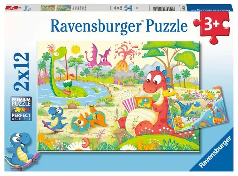 Ravensburger Moji dinosaurí priatelia / 2x12 dielikov / od 3 rokov 