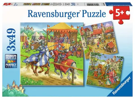 Ravensburger Rytier / 3x49 dielikov / od 5 rokov 