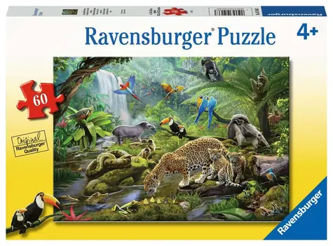 Ravensburger Obyvatelia dažďového pralesa / 60 dielikov / od 4 rokov 