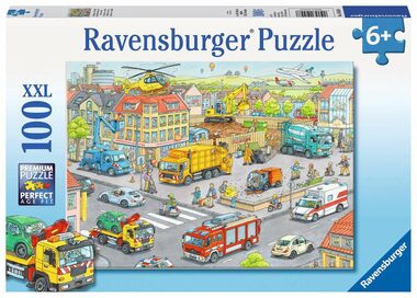 Ravensburger Stroje v meste / 100 dielikov / od 6 rokov 