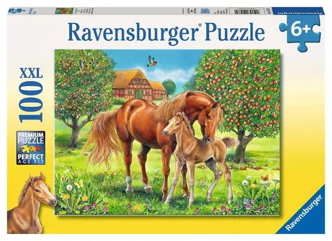 Ravensburger Kone na pastvine / 100 dielikov / od 6 rokov 