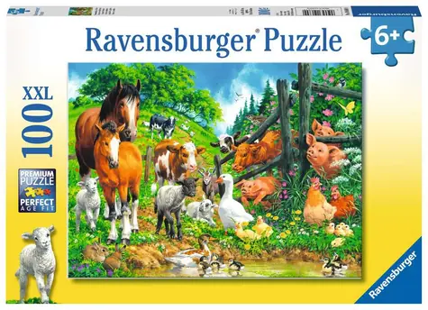 Ravensburger Zvieratá spolu / 100 dielikov / od 6 rokov 