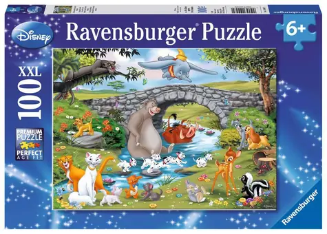 Ravensburger Disney: Zvierací priatelia: Rodina / 100 dielikov / od 6 rokov 