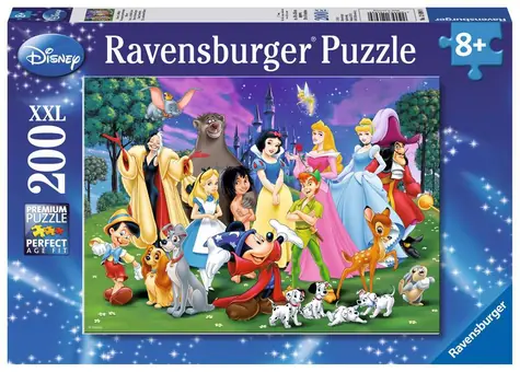 Ravensburger Disney: Obľúbené postavy / 200 dielikov / od 8 rokov 