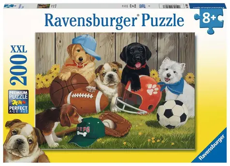 Ravensburger Psíci hrajúci sa s loptami / 200 dielikov / od 8 rokov 