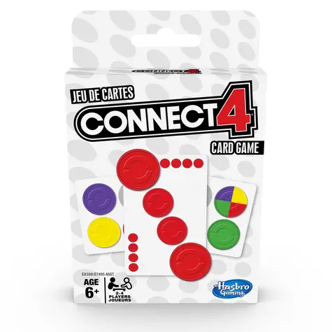 Hasbro Connect 4 / Dĺžka hry: 15+ minút / Počet hráčov: 2-4 / od 6 rokov