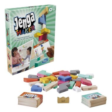Hasbro Jenga Maker / Dĺžka Hry: 15+ Minút / Počet Hráčov: 2-6 / od 8 rokov