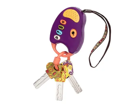 B-Toys Kľúčiky k autu FunKeys fialové / od 6 mesiacov