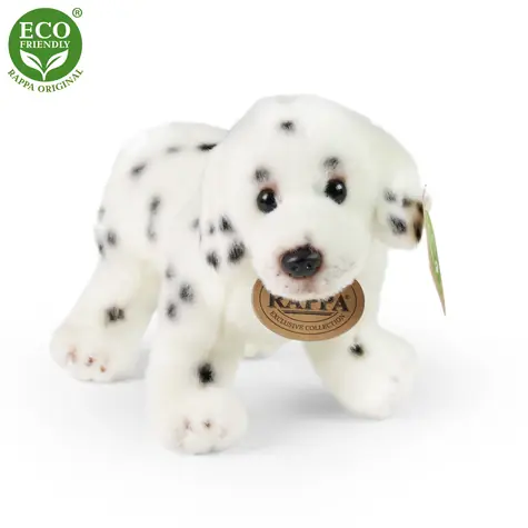 Rappa Plyšový pes Dalmatín stojaci 20 cm / ECO-FRIENDLY / od 0 mesiacov