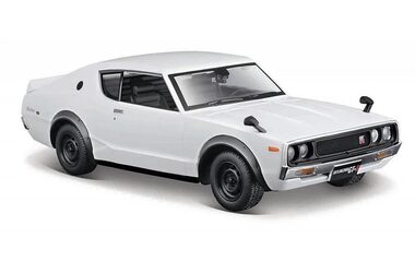 Maisto Nissan Skyline 2000 GT- R (KPGC110) 1973 biela / mierka: 1:24 / od 3 rokov