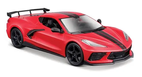 Maisto Chevrolet Corvette Stingray Coupe 2020 červená / mierka: 1:24 / od 3 rokov