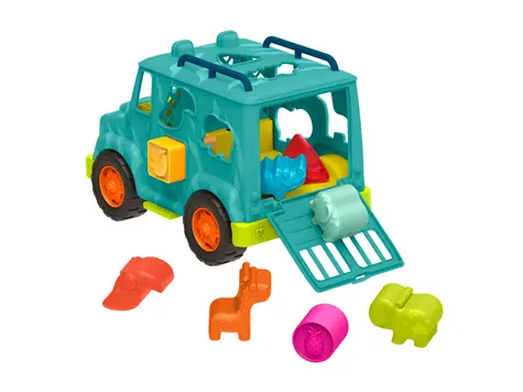 B-Toys Nákladiak s vkladacími tvarmi Animal Rescue / od 12 mesiacov