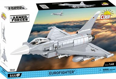 Cobi 5848 Viacúčelové stíhacie lietadlo Eurofighter Typhoon / 1:48 / 644 kociek / od 8 rokov