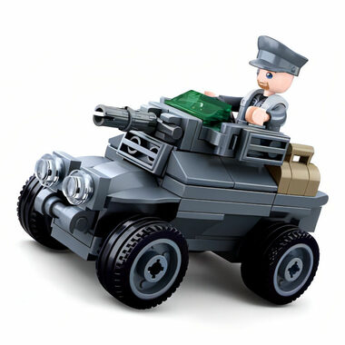 Sluban Army WW2 M38-B0680C Obrnené vozidlo / Lego - kompatibilný / Počet figúrok|dielikov: 1|79 / od 6 rokov