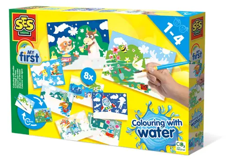 SES Moje prvé maľovanie štetcom a vodou - Mega set / od 12 mesiacov 