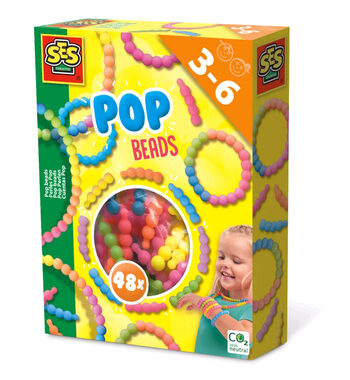 SES POP korálky - tvorenie náramkov a náhrdelníkov / od 3 rokov 
