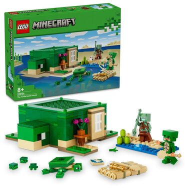 LEGO® Minecraft® 21254 Korytnačí domček na pláži / Počet dielikov: 234 / od 8 rokov