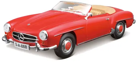 Maisto 1955 Mercedes-Benz 190SL červená / mierka 1:18 / od 14 rokov