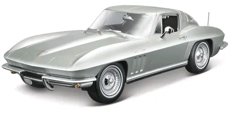 Maisto 1965 Chevrolet Corvette metal svetlo modrá / mierka 1:18 / od 3 rokov
