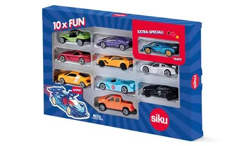 Siku Blister - set športových áut 10 ks / od 3 rokov