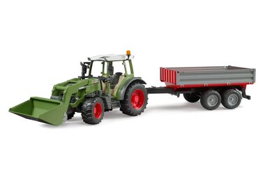 Bruder 02182 Fendt Vario 211 traktor s vlekom a nakladačom / 1:16 / od 3 rokov
