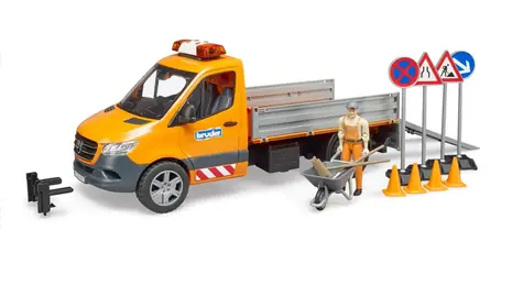 Bruder 02677 MB Sprinter komunálne auto s príslušenstvom / 1:16 / od 3 rokov