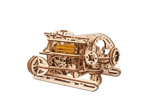 Ugears 3D drevené mechanické puzzle Steampunková ponorka / od 14 rokov / 200 dielikov / Obtiažnosť: nízka