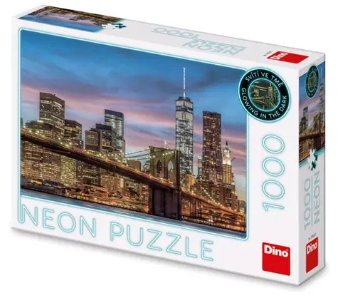 Dino Puzzle New York neón / 1000 dielikov / od 15 rokov