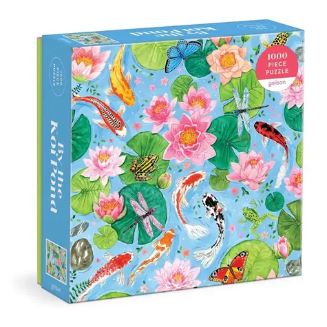 Galison Puzzle Rybníček s Koi kapry / 1000 dielikov / od 8 rokov