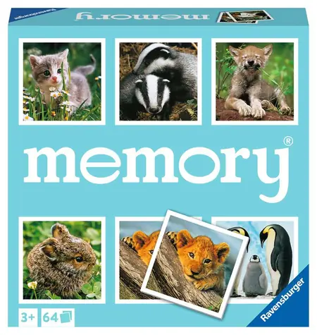 Ravensburger Pexeso Zvieracie mláďatá / od 3 rokov