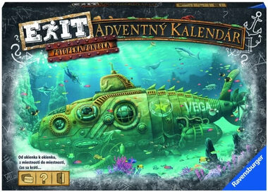 Ravensburger EXIT Adventný kalendár Ponorka SK / od 10 rokov
