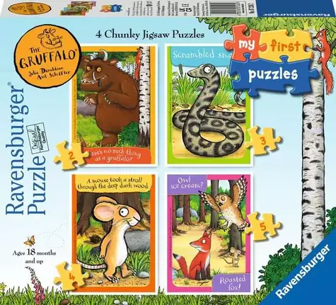 Ravensburger Moja prvá Gruffalo / 2+3+4+5 dielikov / od 18 mesiacov