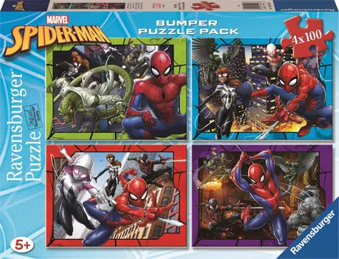 Ravensburger MARVEL: Spider-Man - 4x100 dielikov / od 5 rokov